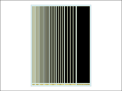 D-010 Color Line Decal / Black