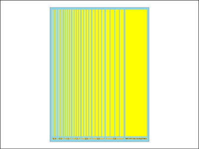 D-015 Color Line Decal / Yellow