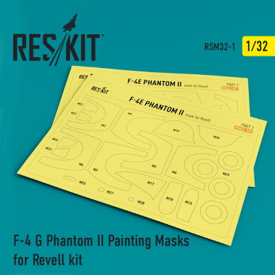 RSM32-0001 1/32 F-4G \"Phantom II\" Pre-cut painting masks for Revell kit (1/32) Revell, Monogram