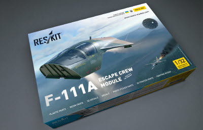 [사전 예약] RSK32-0001 1/32 F-111A Escape Pod (Crew Module) resin model kit (1/32)