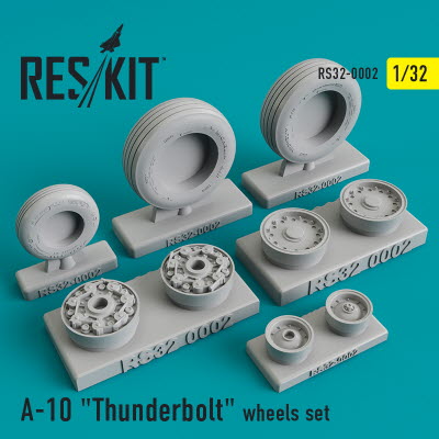 RS32-0002 1/32 A-10 \"Thunderbolt\" (weighted) wheels set (1/32)