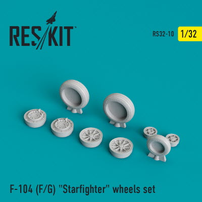 RS32-0010 1/32 F-104 (F,G) \"Starfighter\" wheels set (1/32)