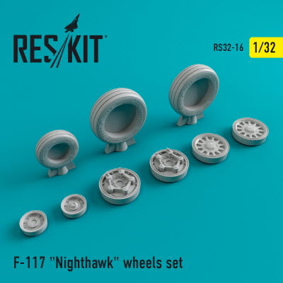 RS32-0016 1/32 F-117 \"Nighthawk\" (weighted) wheels set (1/32)
