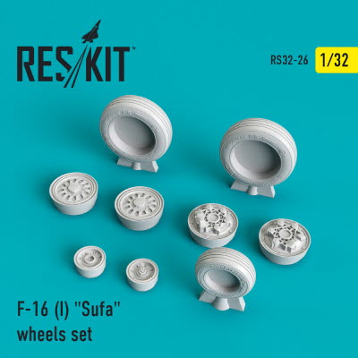RS32-0026 1/32 F-16I \"Sufa\" (weighted) wheels set (1/32)