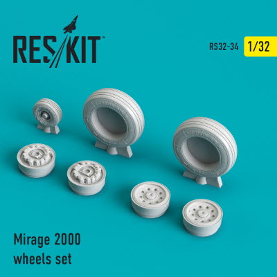 [사전 예약] RS32-0034 1/32 Mirage 2000 wheels set (1/32)