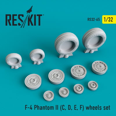RS32-0065 1/32 F-4 (C,D,E,F) \"Phantom II\" wheels set (1/32)
