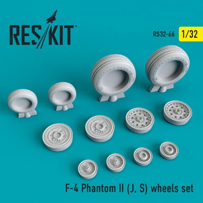 [사전 예약] RS32-0066 1/32 F-4 (J,S) \"Phantom II\" wheels set (1/32)