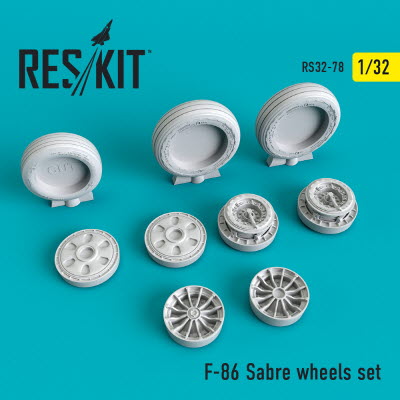 [사전 예약] RS32-0078 1/32 F-86 \"Sabre\" wheels set (1/32)
