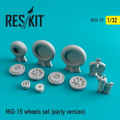 [사전 예약] RS32-0079 1/32 MiG-15 (early version) wheels set (1/32)