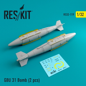 [사전 예약] RS32-0119 1/32 GBU-31 bombs (2 pcs) (1/32)
