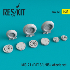 RS32-0121 1/32 MiG-21 (F, F13, U, US) wheels set (1/32)