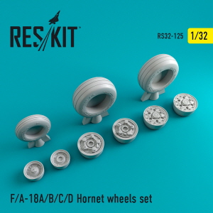 RS32-0125 1/32 F/A-18 \"Hornet\" wheels set (1/32)