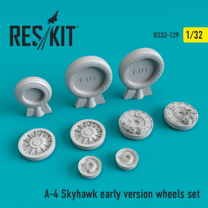 [사전 예약] RS32-0129 1/32 A-4 "Skyhawk" early version wheels set (1/32)