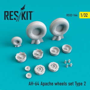 RS32-0144 1/32 AH-64 "Apache" wheels set type 2 (1/32)