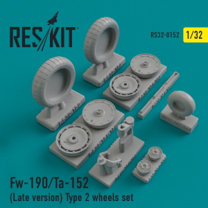 RS32-0152 1/32 Fw-190 (late version) type 2 wheels set (1/32)