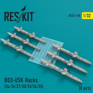 RS32-0160 1/32 BD3-USK Racks (6 pcs) (Su-24/27/30/33/34/35) (1/32)