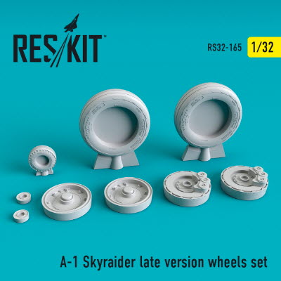 RS32-0165 1/32 A-1 \"Skyraider\" (late version) wheels set (1/32)