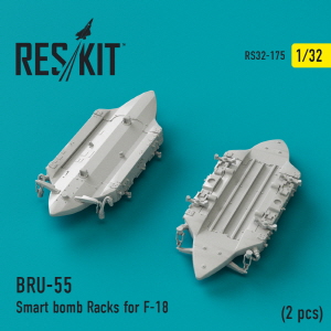 RS32-0175 1/32 BRU-55 Smart Bomb Racks for F/A-18 (2 pcs) (1/32)