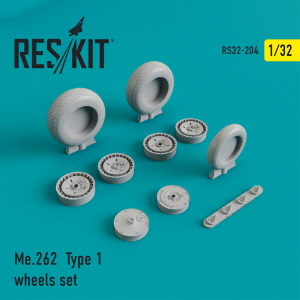 RS32-0204 1/32 Me-262 type 1 wheels set (1/32)