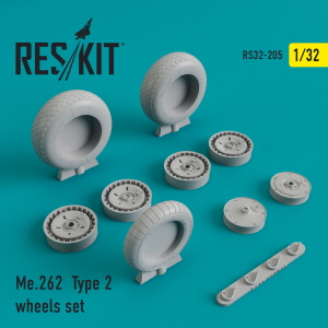 RS32-0205 1/32 Me-262 type 2 wheels set (1/32)