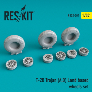 RS32-0207 1/32 T-28 (A,B) \"Trojan\" Land based wheels set (1/32)