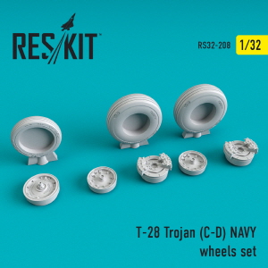 RS32-0208 1/32 T-28 (C,D) "Trojan" NAVY wheels set (1/32)