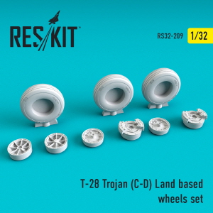 RS32-0209 1/32 T-28 (C,D) \"Trojan\" Land based wheels set (1/32)