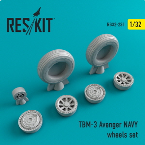 [사전 예약] RS32-0231 1/32 TBM-3 "Avenger" NAVY wheels set (1/32)