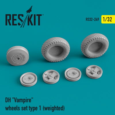 RS32-0249 1/32 DH "Vampire" wheels set type 1 (weighted) (1/32)