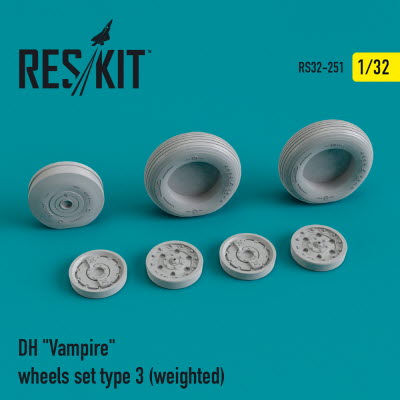 RS32-0251 1/32 DH \"Vampire\" wheels set type 3 (weighted) (1/32)