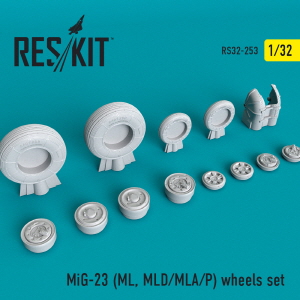[사전 예약] RS32-0253 1/32 MiG-23 (ML,MLD,MLA,P) wheels set (1/32)