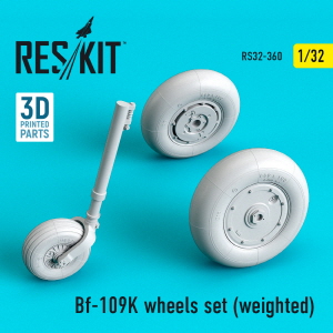 RS32-0360 1/32 Bf-109K wheels set (weighted) (1/32)