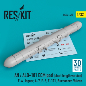 [사전 예약] RS32-0420 1/32 AN / ALQ-101 ECM pod (short length version) (F-4, Jaguar, A-7, F-5, F-111, Buccaneer,