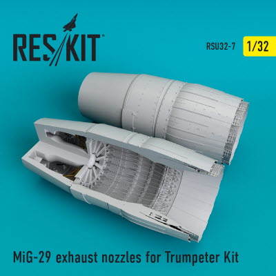 RSU32-0007 1/32 MiG-29 exhaust nozzles for Trumpeter kit (1/32)