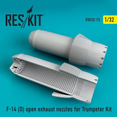 RSU32-0013 1/32 F-14D \"Tomcat\" open exhaust nozzles for Trumpeter kit (1/32)
