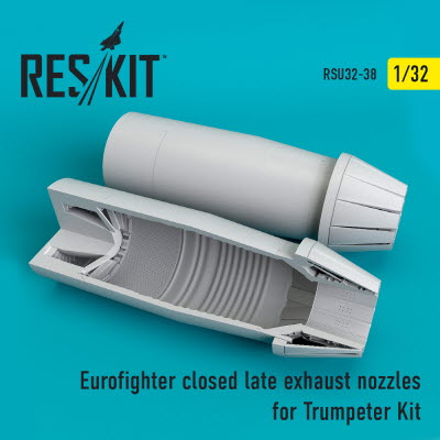 RSU32-0038 1/32 Eurofighter closed (late type) exhaust nozzles for Trumpeter kit (1/32)