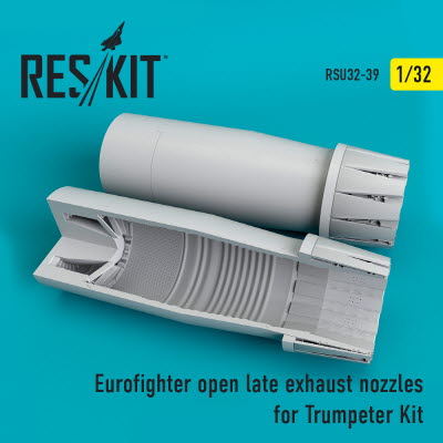 RSU32-0039 1/32 Eurofighter open (late type) exhaust nozzles for Trumpeter kit (1/32)