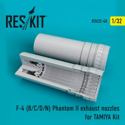 RSU32-0040 1/32 F-4 (B,C,D,N) \"Phantom II\" exhaust nozzles for Tamiya kit (1/32)