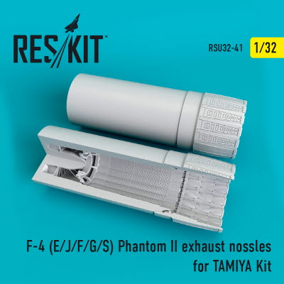 [사전 예약] RSU32-0041 1/32 F-4 (E,J,F,G,S) "Phantom II" exhaust nozzles for Tamiya kit (1/32)