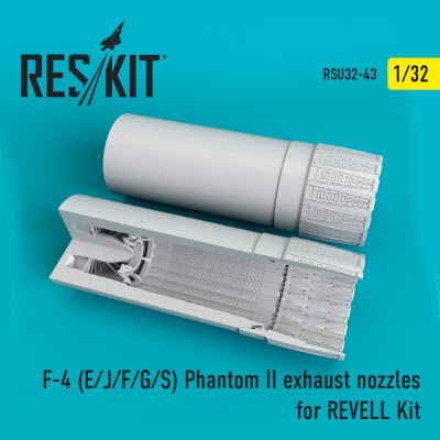 RSU32-0043 1/32 F-4 (E,J,F,G,S) \"Phantom II\" exhaust nozzles for Revell kit (1/32)