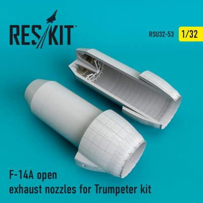 RSU32-0053 1/32 F-14A \"Tomcat\" open exhaust nozzles for Trumpeter kit (1/32)