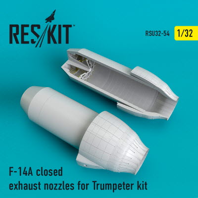 RSU32-0054 1/32 F-14A \"Tomcat\"closed exhaust nozzles for Trumpeter kit (1/32)
