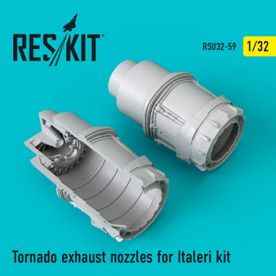 RSU32-0059 1/32 Tornado exhaust nozzles for Italeri kit (1/32)