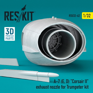 RSU32-0062 1/32 A-7 (E, D) \"Corsair II\" exhaust nozzle for Trumpeter kit (1/32)