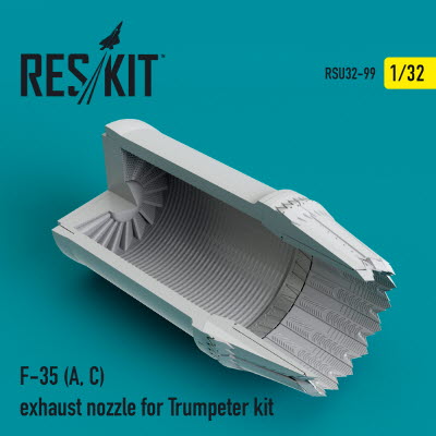 [사전 예약] RSU32-0099 1/32 F-35 (A, C) exhaust nozzle for Trumpeter kit (1/32)
