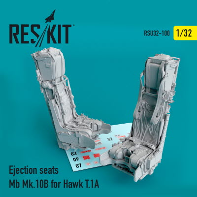 RSU32-0100 1/32 Ejection seats Mb Mk.10B for Hawk T.1A (3D Printing) (1/32)