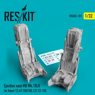 RSU32-0101 1/32 Ejection seat MB Mk.10LH for Hawk T.2,67,100/102,127,CT-155 (3D printing) (1/32)