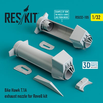 [사전 예약] RSU32-0105 1/32 BAe Hawk T.1A exhaust nozzle for Revell kit (1/32)