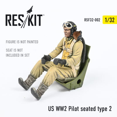 RSF32-0002 1/32 US WW2 Pilot seated type 2 (1/32)