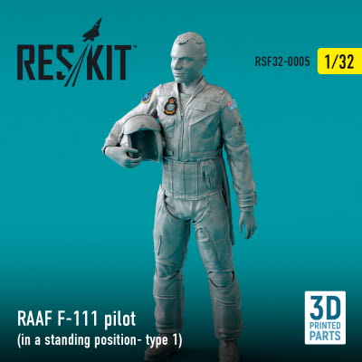 RSF32-0005 1/32 RAAF F-111 pilot (in a standing position- type 1) (3D Printing) (1/32)